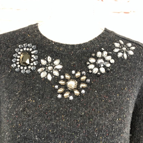 J.Crew Jeweled Donegal Sweater - Picture 3 of 5